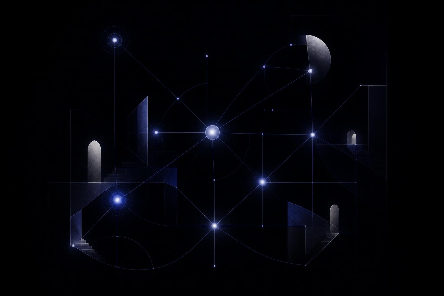 Abstract information flow illustration