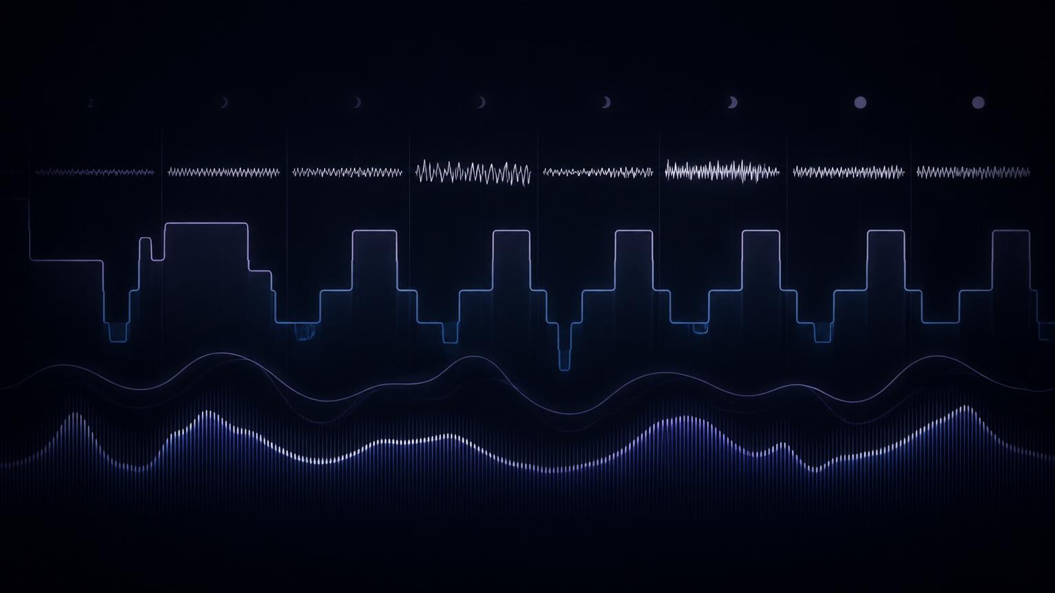 Overnight hypnogram visualization