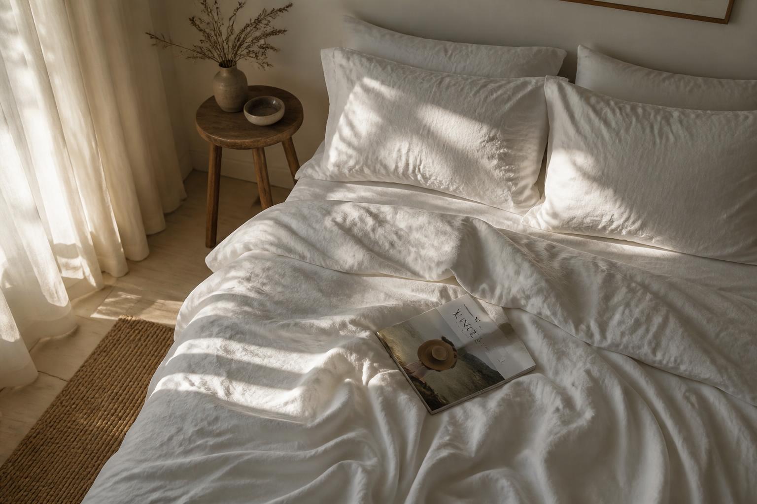 Morning light on linen